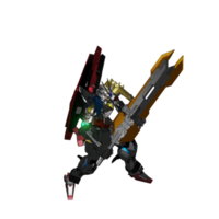 mecha redo till ge sig på png