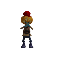 Pumpkin monsters dancing png