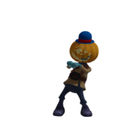 Pumpkin monster pose Halloween png