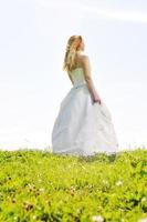 beautiful bride outdoor photo
