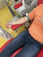 Donating blood view photo