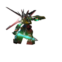 pose de ataque mecha png