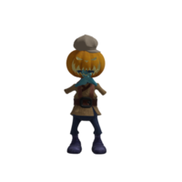 Halloween-Kürbis-Monster-Pose png