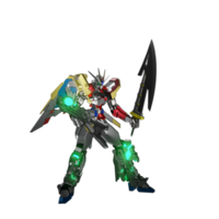 pose d'attaque mecha png