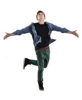 young man dancing photo