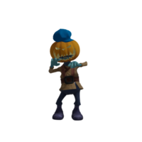 Pumpkin monster pose Halloween png