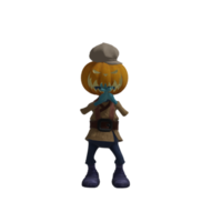 zucca mostro posa Halloween png