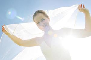 beautiful bride outdoor photo