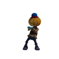 citrouille monstre pose halloween png