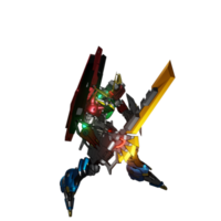 Mecha attack pose png