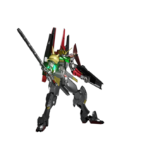 Mecha attack pose png