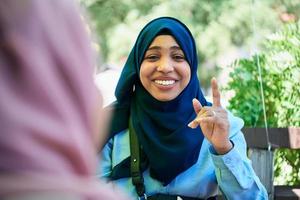 african  muslim business woman portrait photo