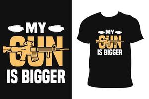 GUN T-SHIRT DESIGN. GUN T-SHIRT. Gun t-shirt free Vector. vector