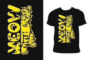 CAT T-SHIRT DESIGN. CAT T-SHIRT. cat t-shirt free Vector. vector