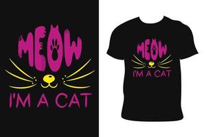 CAT T-SHIRT DESIGN. CAT T-SHIRT. cat t-shirt free Vector. vector