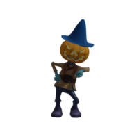 Pumpkin monster pose Halloween png