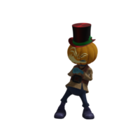 Pumpkin monster pose Halloween png