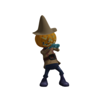 pompoen monster houding halloween png