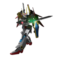 Mecha attack pose png