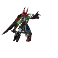 Mecha attack pose png