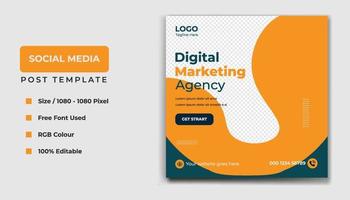 Digital Marketing Social Media Web Banner Template Design vector