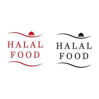 icono halal. moderno icono halal de vector lineal plano moderno sobre fondo blanco de la colección de religión de línea delgada.