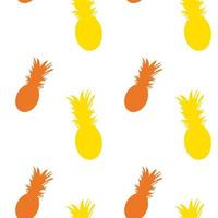 Vector Seamless Pattern with Pineapples