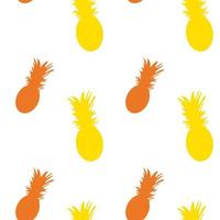 Vector Seamless Pattern with Pineapples