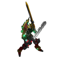 mecha redo till ge sig på png