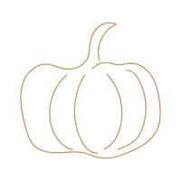 Pumpkin icon. Vector. Autumn Squash silhouette isolated on white background. Illustration vector