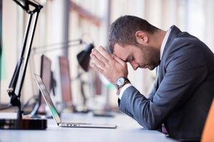 frustrated young business man photo