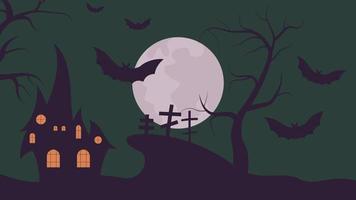 dark scenery halloween vector