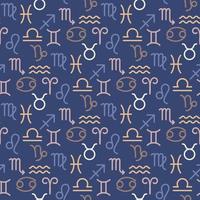 zodiac signs seamless pattern vector