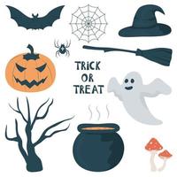 halloween clip art collection vector