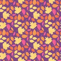 autumn leaves pattern vector