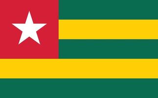 bandera de togo vector