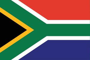 South Africa flag vector