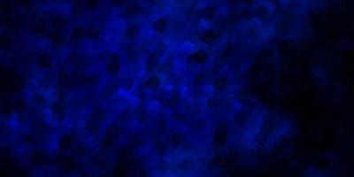 Dark BLUE vector template in hexagonal style.