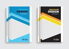 brochure cover design vector