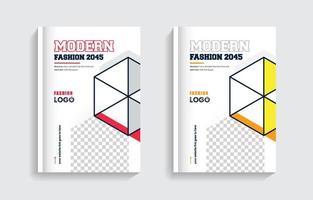 plantilla de diseño de portada de folleto de moda vector