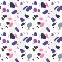 Colorful seamless pattern with imitation of Venetian terrazzo. Marble texture with fragments of stone. Abstract vector illustration