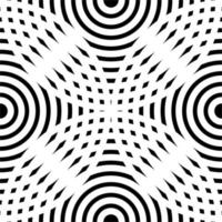 Seamless Half Circle Motif Pattern for Ornate, Decoration or Graphic Design Element. Vector Illustration