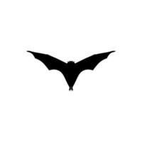 Silhouette of the Flying Fox or Bat for Icon, Symbol, Pictogram, Logo, Website, or Graphic Design Element. Vector Illustration