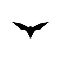 Silhouette of the Flying Fox or Bat for Icon, Symbol, Pictogram, Logo, Website, or Graphic Design Element. Vector Illustration