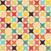 Four-pointed Star Octagon Pattern Seamless Background vector