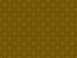Damask style Thai art pattern background golden eight-pointed star shape vector