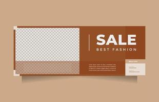 Creative, Clean and minimalist banner template design for promotion brand fashion and beauty product. Simple, stylish and trendy design with modern and beautiful color vector