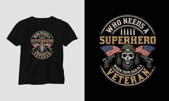 Veterans Day T-shirt Design Template vector