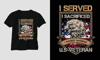 Veterans Day T-shirt Design Template vector