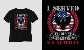 Veterans Day T-shirt Design Template vector